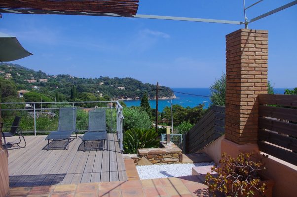 terrasse avec vue mer